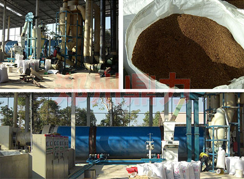 老撾皮年產20萬噸啤酒糟烘干機現(xiàn)場