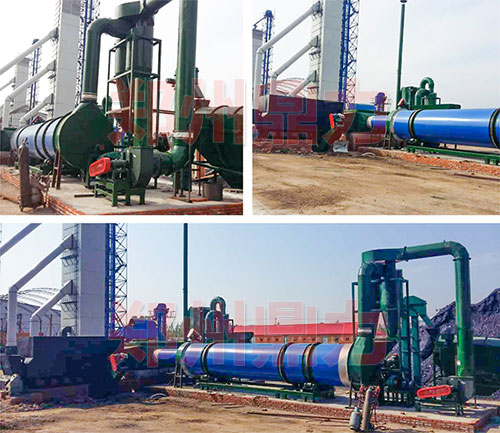 黑龍江玉米秸稈烘干機(jī)安裝調(diào)試現(xiàn)場(chǎng)