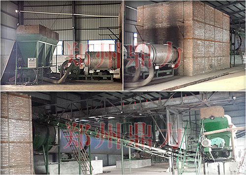 遼寧鐵嶺煤泥烘干生產(chǎn)線現(xiàn)場
